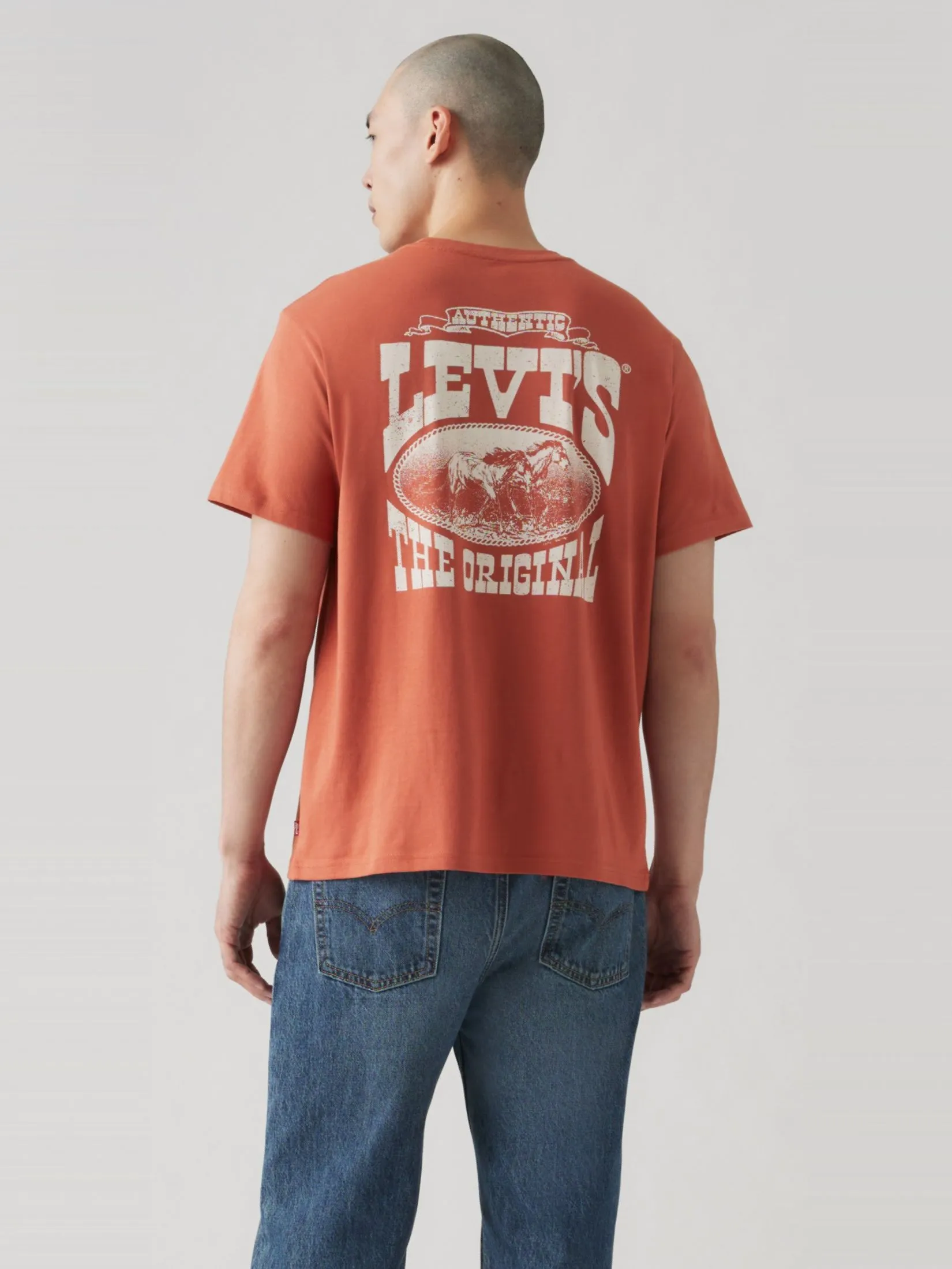 LEVI'S Men's Relaxed Fit Short Sleeve Graphic T-Shirt Red