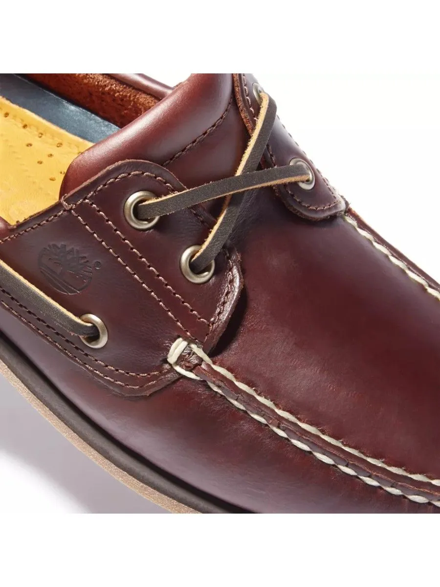TIMBERLAND Men's 2-EYE CLASSIC Boat Shoe Burgundy