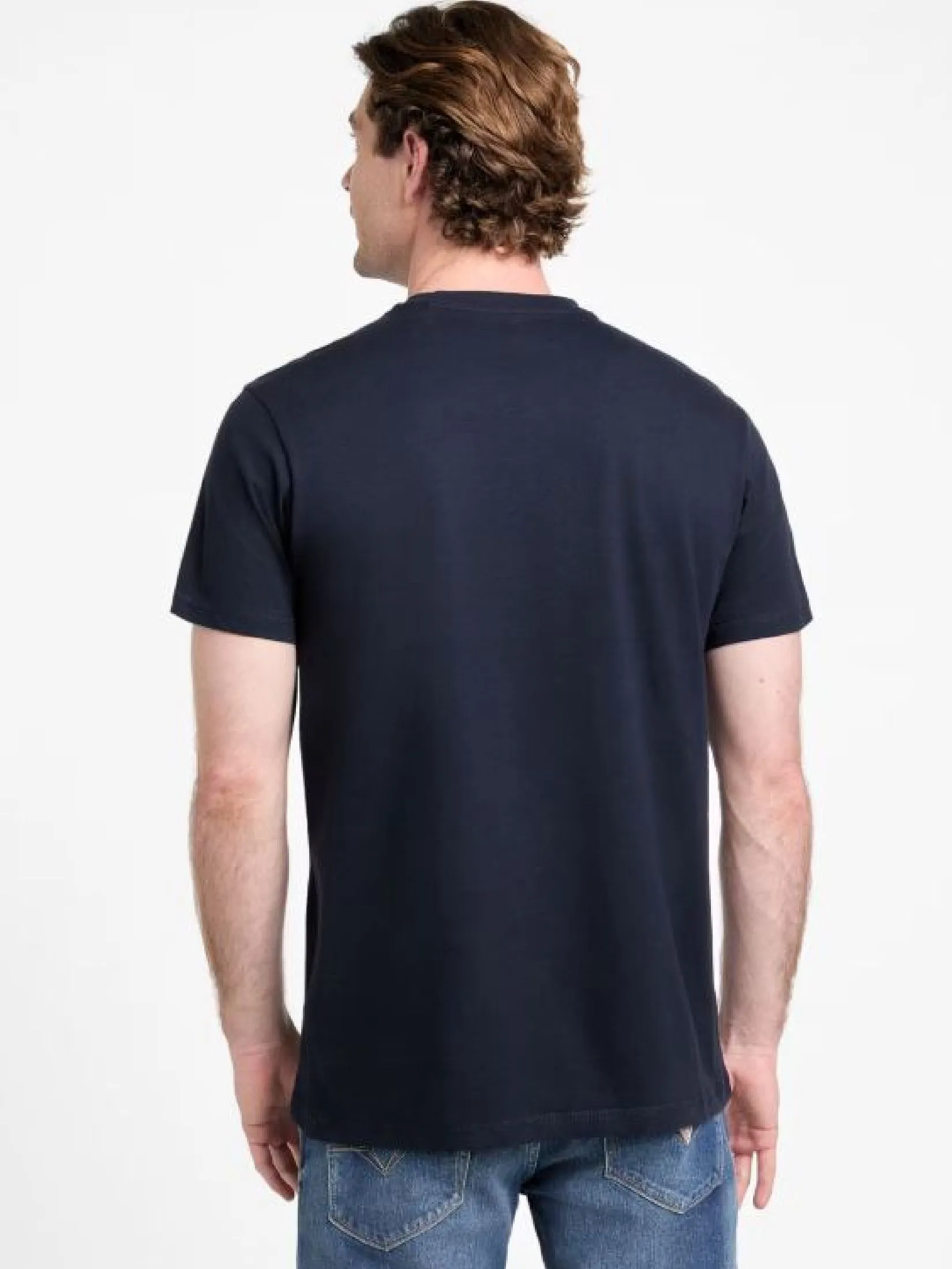 GUESS GUESS MEN Regular-fit Logo  T-Shirt  M5GI16K8FQ4  -  Blue