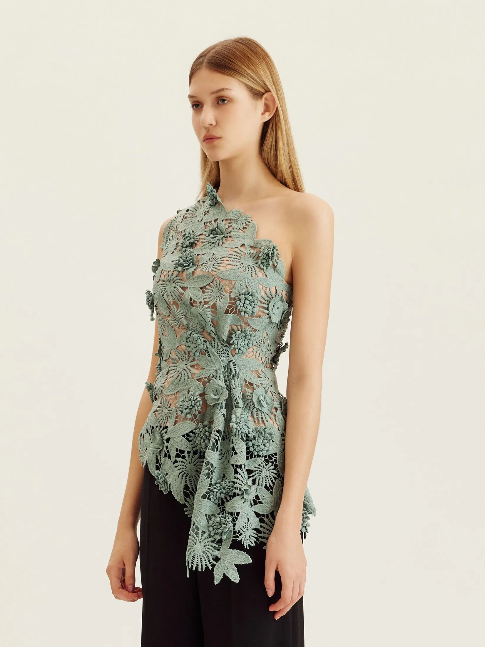 ASAVA ( AW24 )Mardea Women One-shoulder Blouse Green