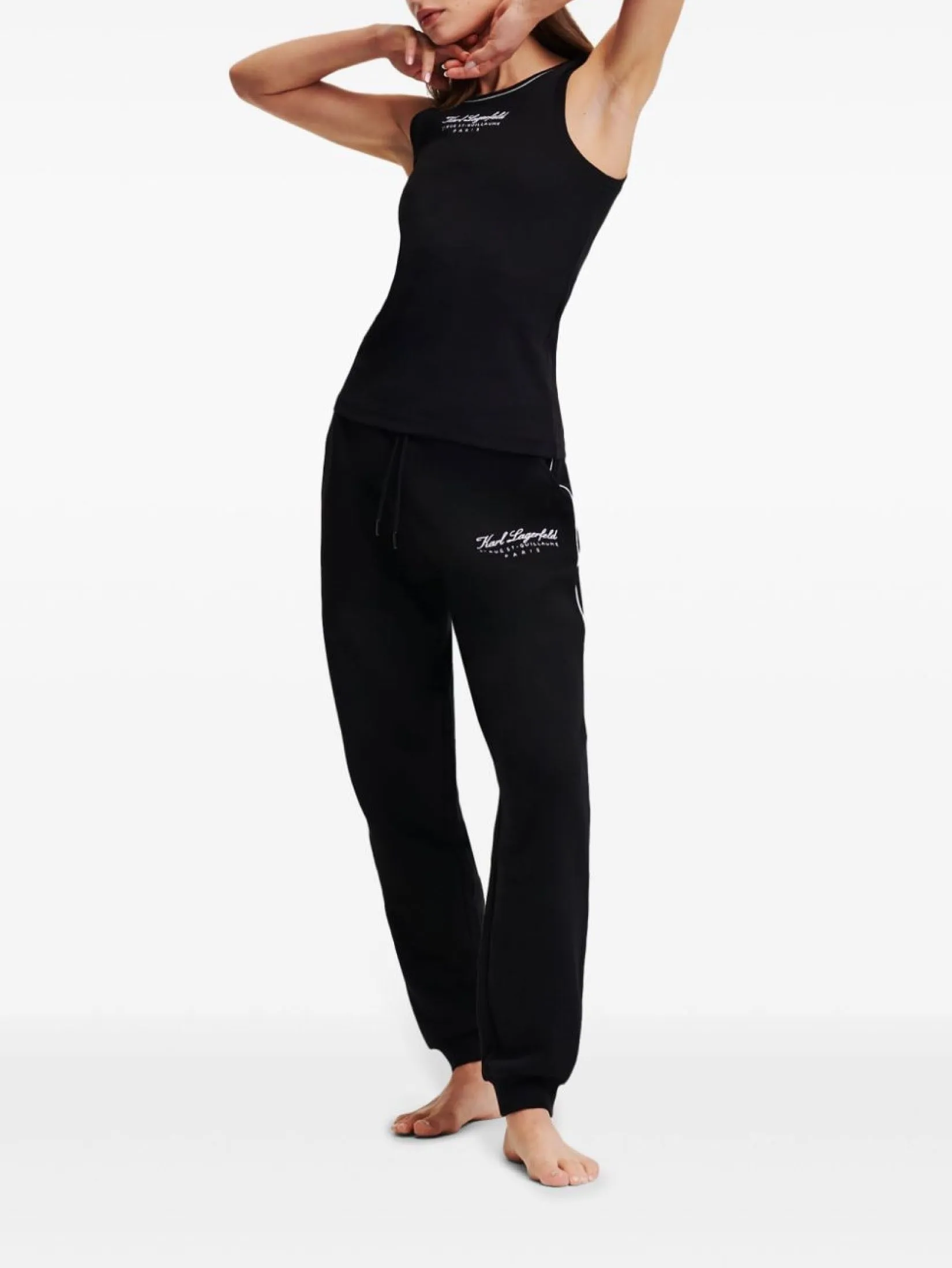 KARL LAGERFELD HOTEL KARL TANK TOP BLACK