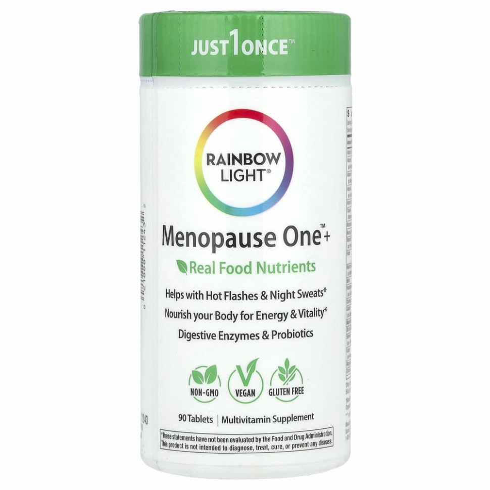 Rainbow Light, Menopause One, мультивитаминный комплекс на пищевой основе, 90 таблеток