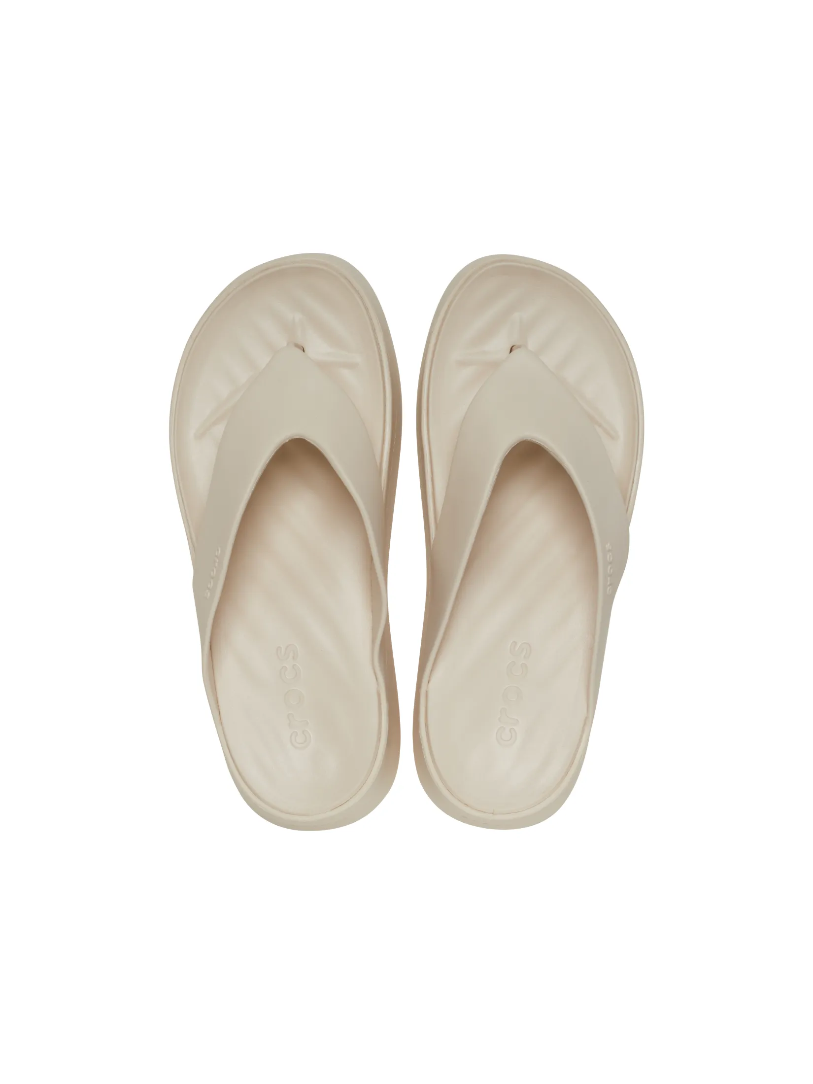 CROCS WOMEN'S GETAWAY PLATFORM FLIP - STUCCO