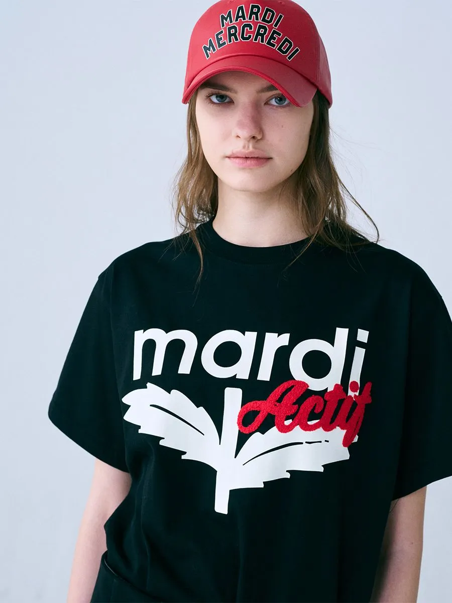 MARDI MERCREDI ACTIF T-Shirt Actif Bloommardi Black Red F