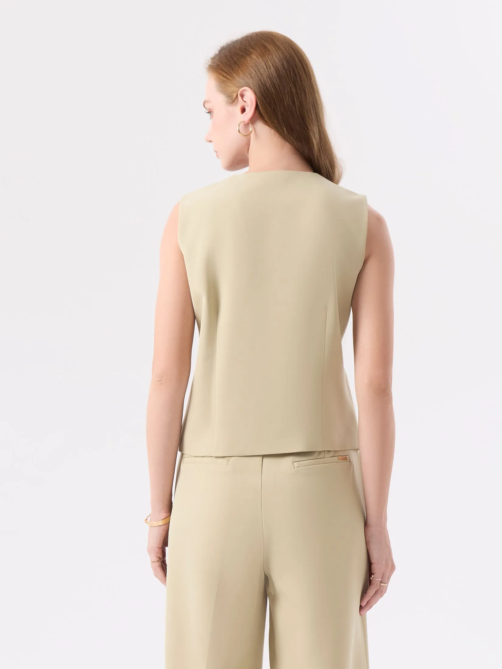 ESPADA Suit Vest Women Light green