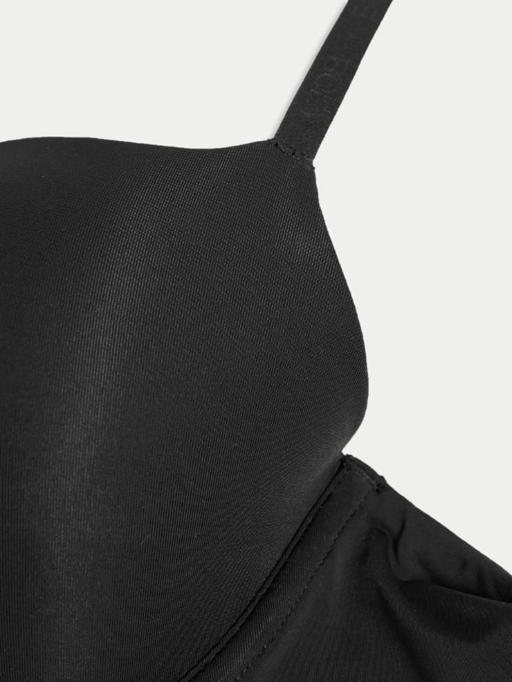 MARKS & SPENCER Women T-Shirt Bra Flexifit Wired Balcony Black