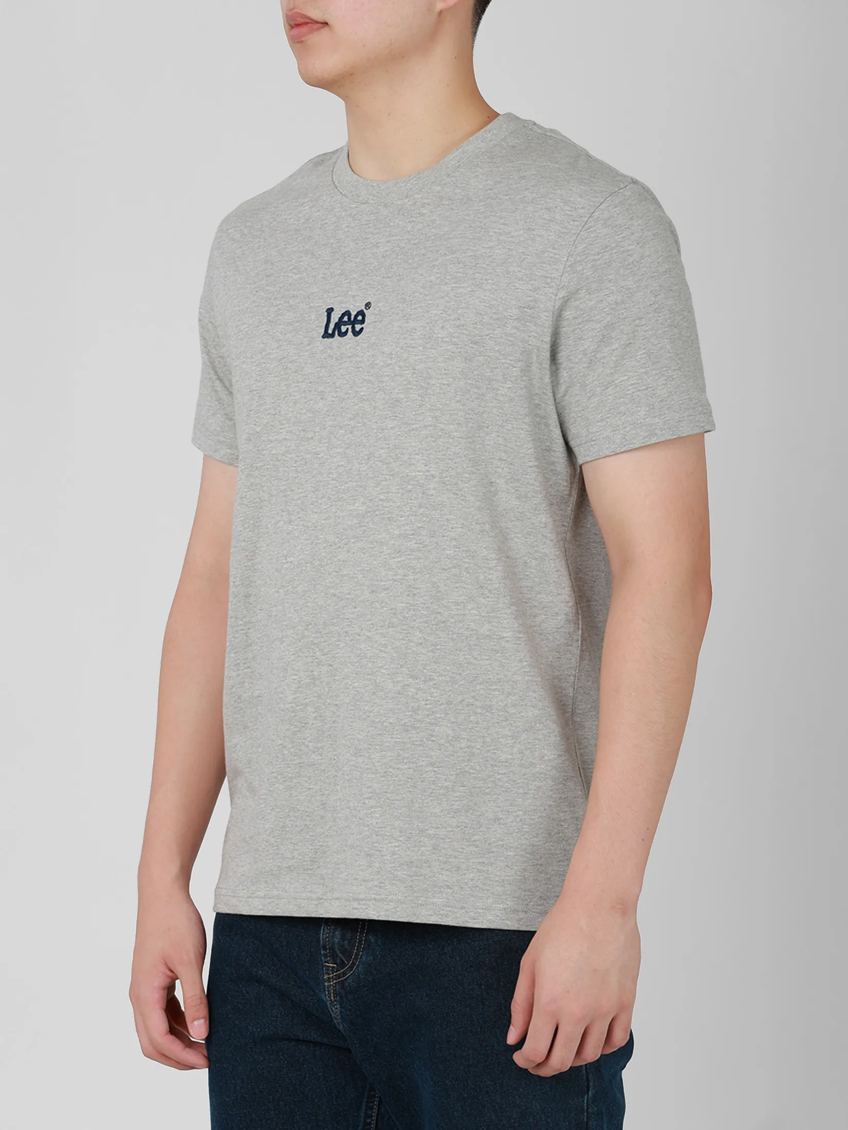 LEE Men s Tee Short Sleeve Regular Fit Grey
