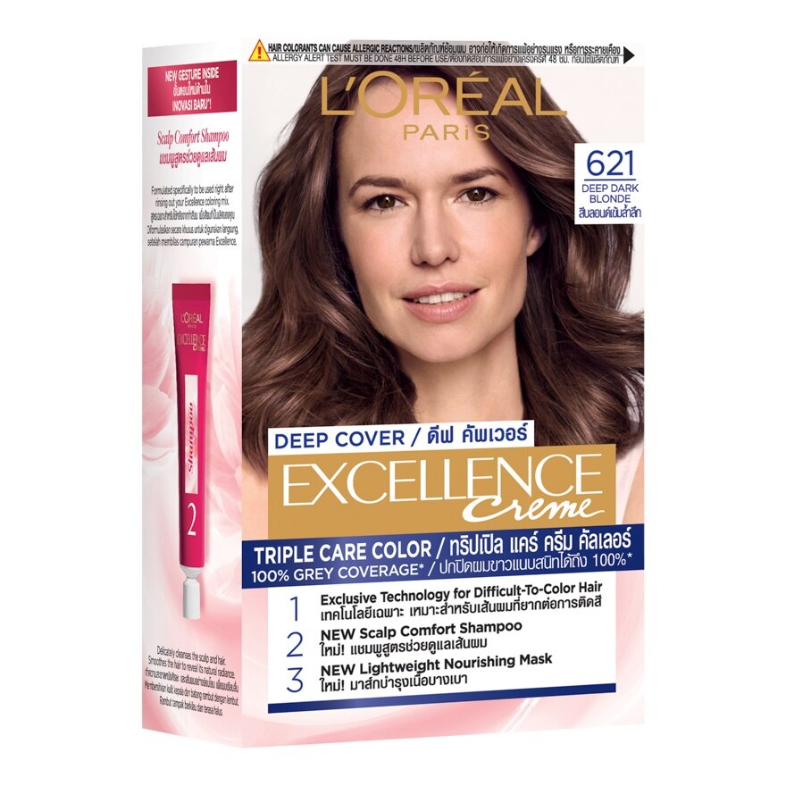 L'Oreal Paris Excellence Creme Deep Cover No.621 Deep Dark Blonde
