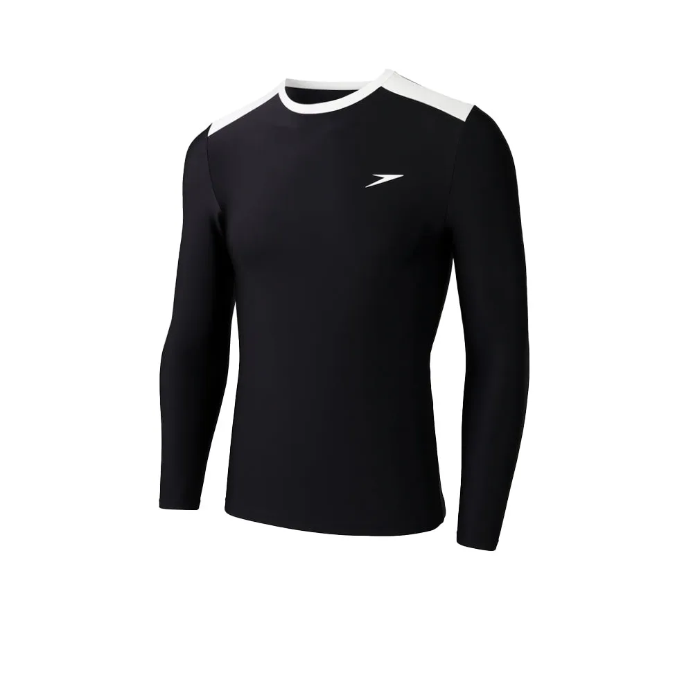 SPEEDO Wavechasers 2.0  Stylish Sun Protection Men Rashguard Black - SP111SP869ENTH