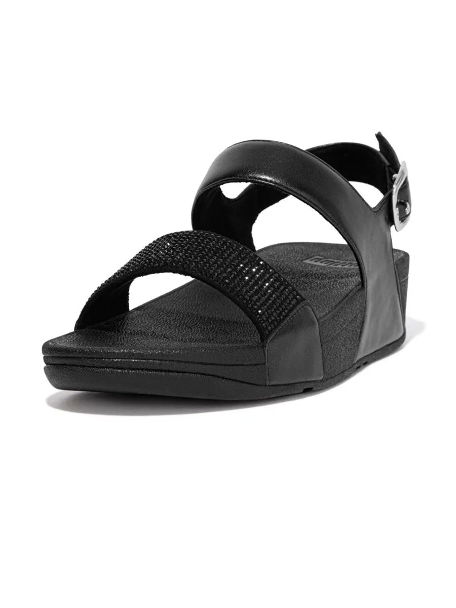 FitFlop™ WOMEN'S LULU CRYSTAL EMBELLISHED B/S EC3-090 BLACK