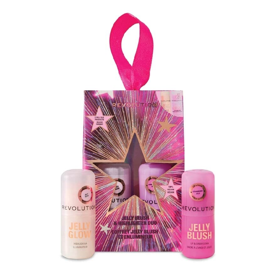 Makeup Revolution Jelly Blush And Highlighter Duo 2pcs.