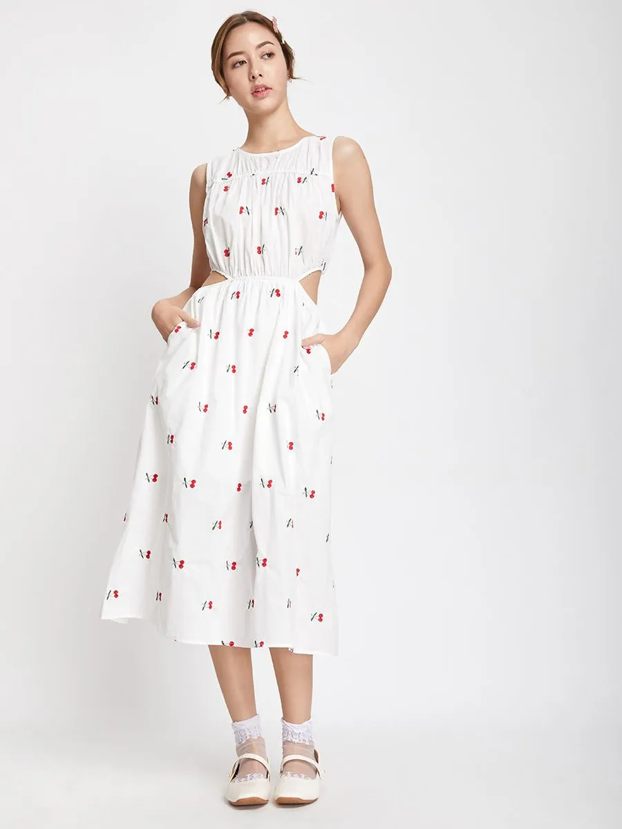 LOLITA Women Dress Sleeveless Printed Cherry