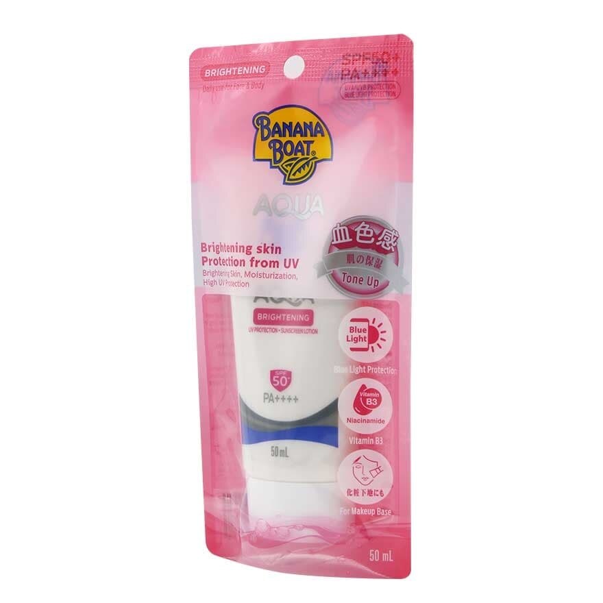 Banana Boat Aqua Brightening UV Protection Sunscreen Lotion SPF50+ PA++++ 50 Ml.