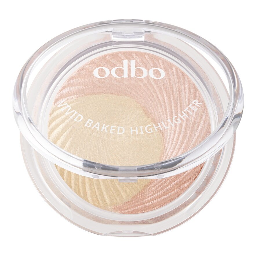 Odbo Vivid Baked Highlighter 7.5g. 03 Golden Wink