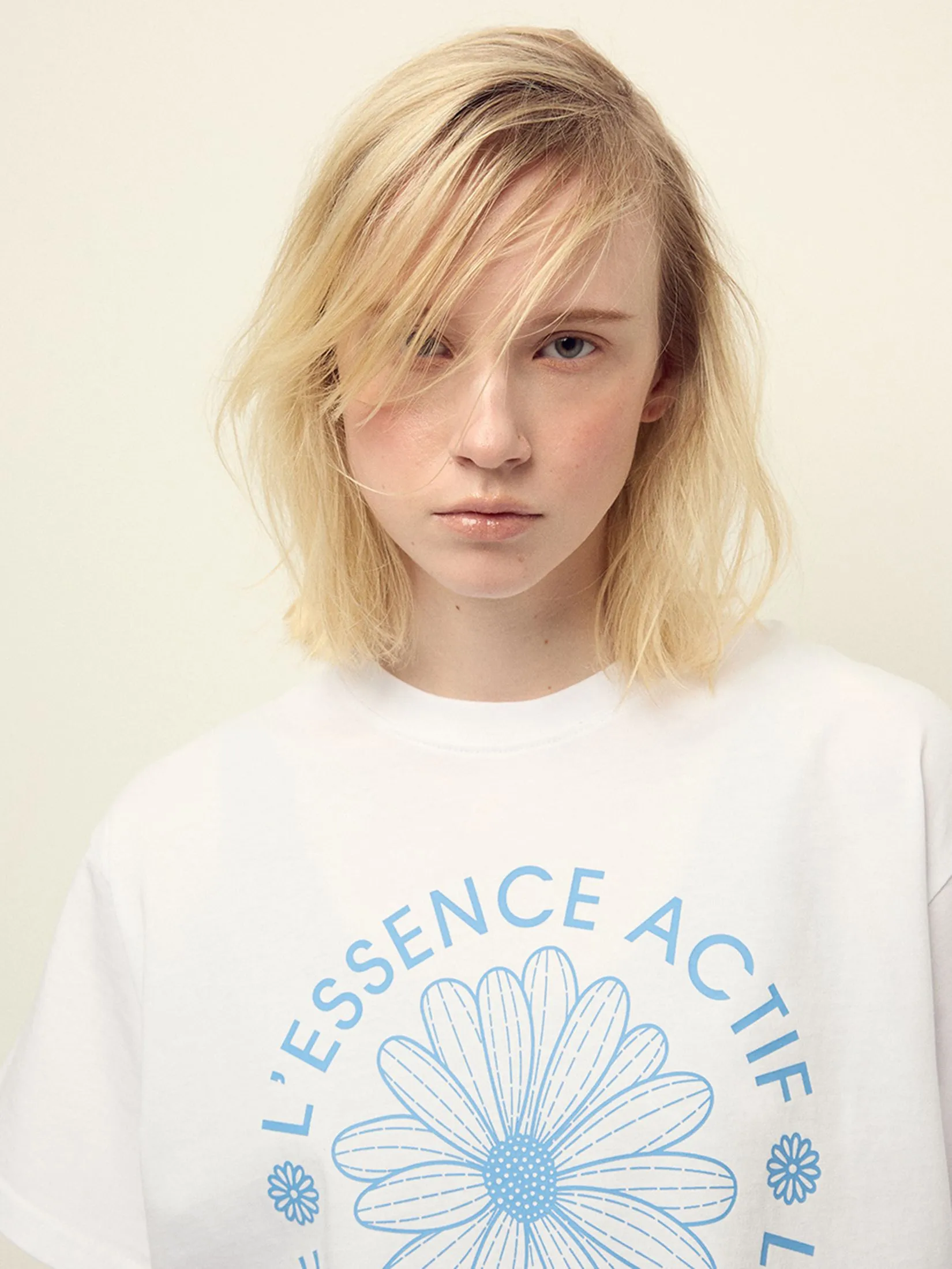 MARDI MERCREDI ACTIF T-Shirt Actif Emblem White Blue F