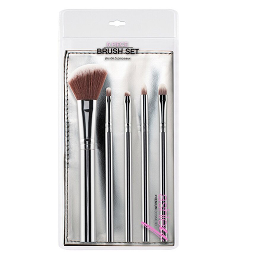 Ashley Material Brush Set 5Pcs 04 Silver