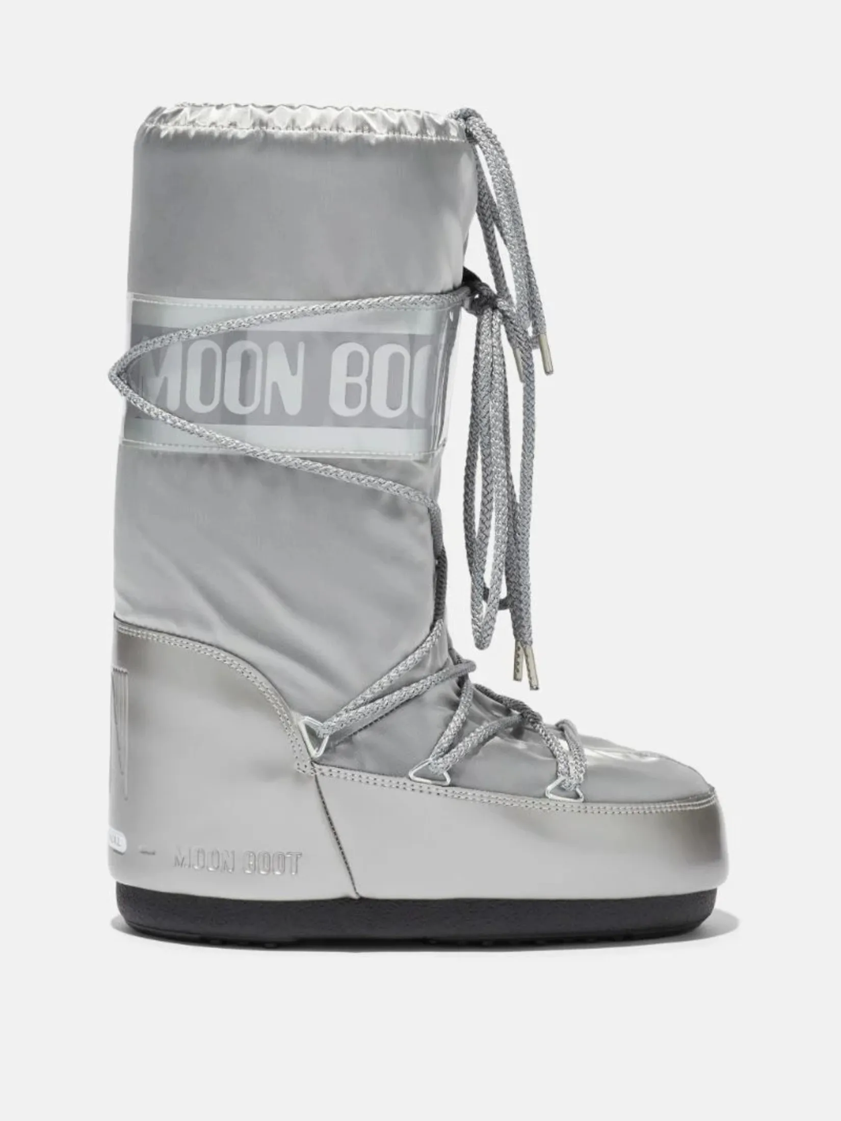 MOON BOOT BOOTS ICON GLANCE IN SILVER