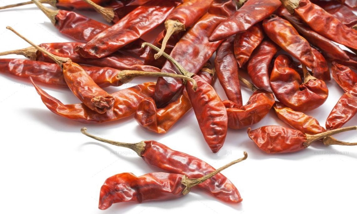 Сушеный красный жгучий тайский перец чили 100 гр