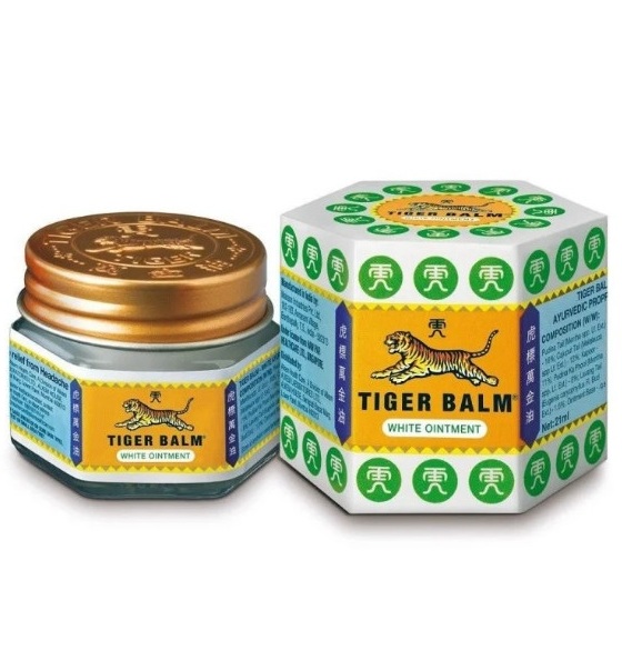 Белый Тигровый бальзам Tiger balm 10, 20 или 30 гр
