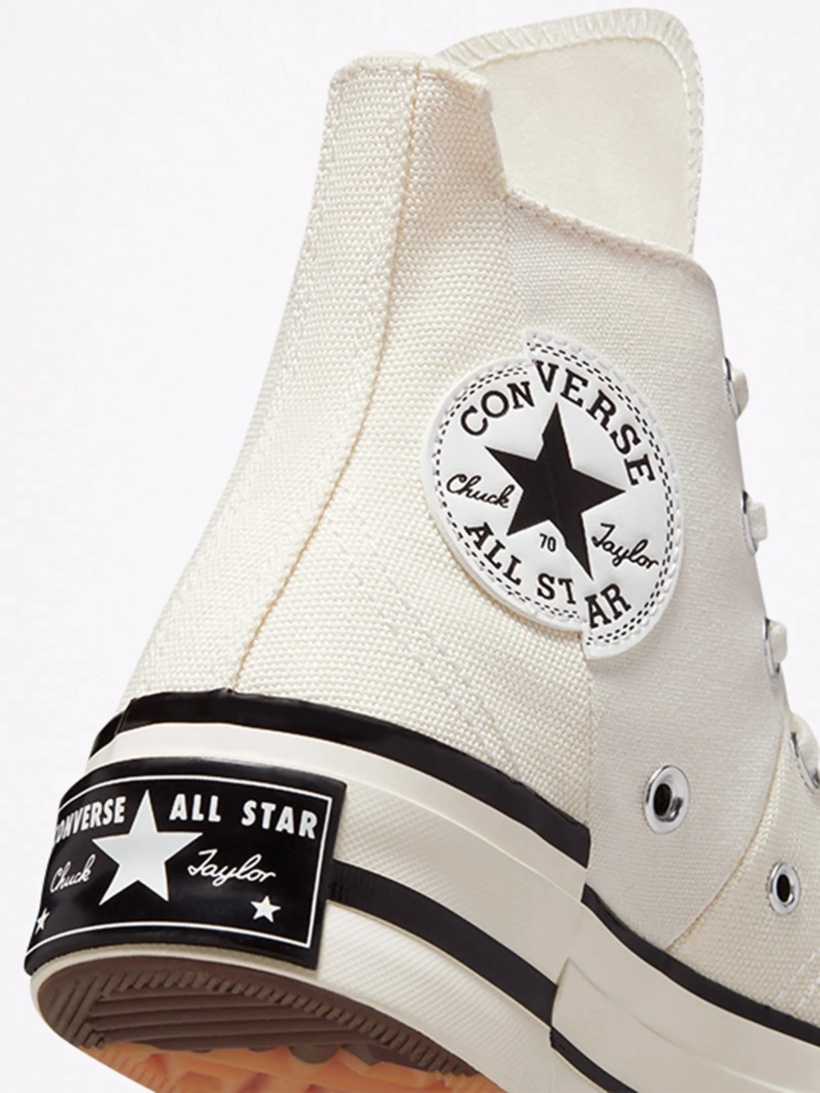 CONVERSE Unisex Sneakers Chuck 70 Plus Canvas Hi Cream