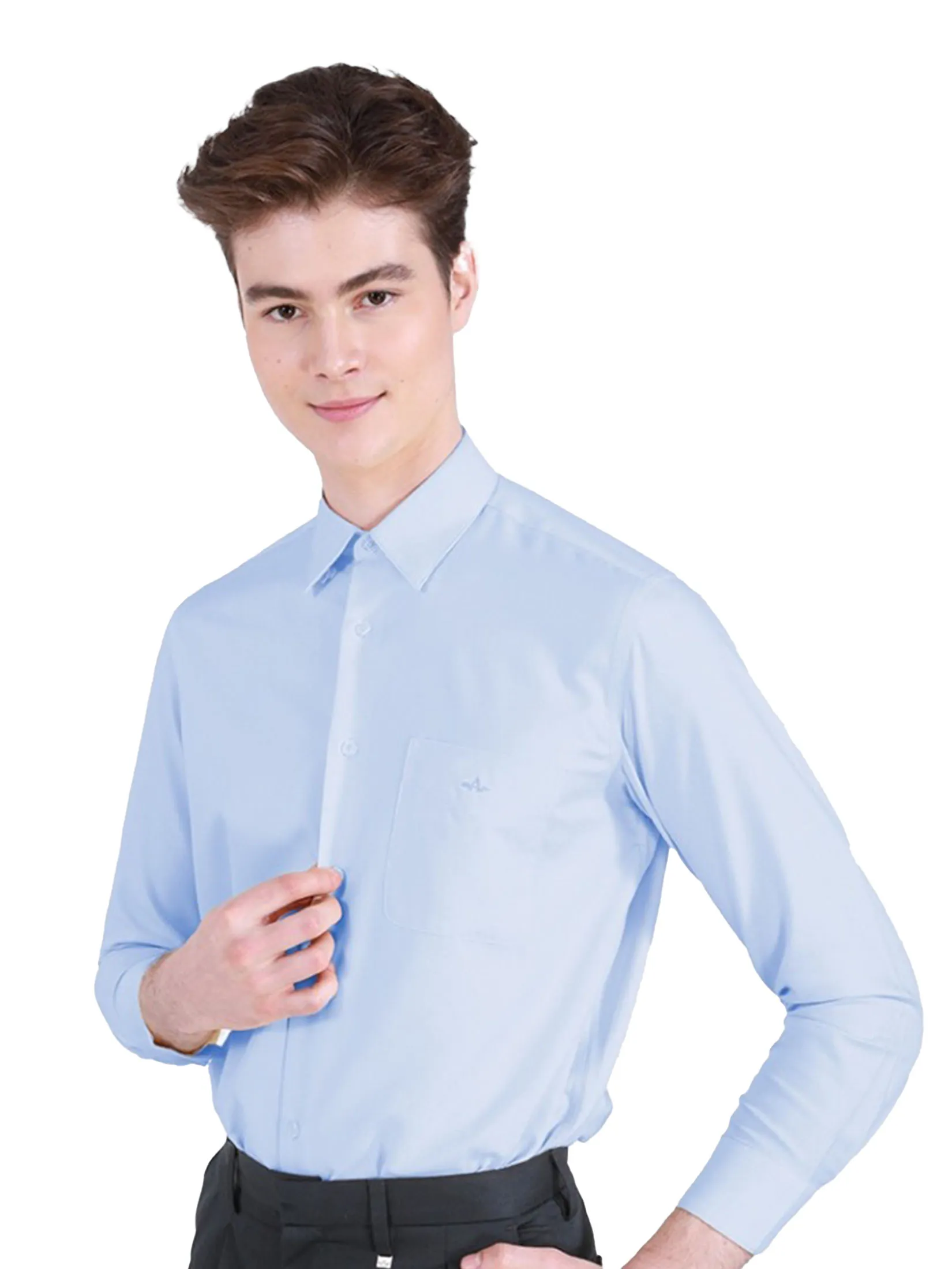 ARROW Men’s Non-Iron Shirt – Long Sleeve, Comfort Fit, Blue (MACC763-BU)