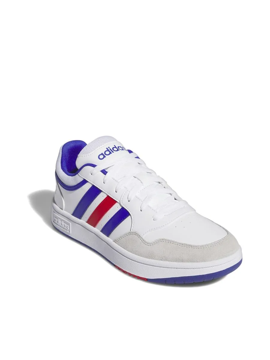 ADIDAS Men Sneakers Hoops 3.0 Cloud White / Lucid Blue / Better Scarlet
