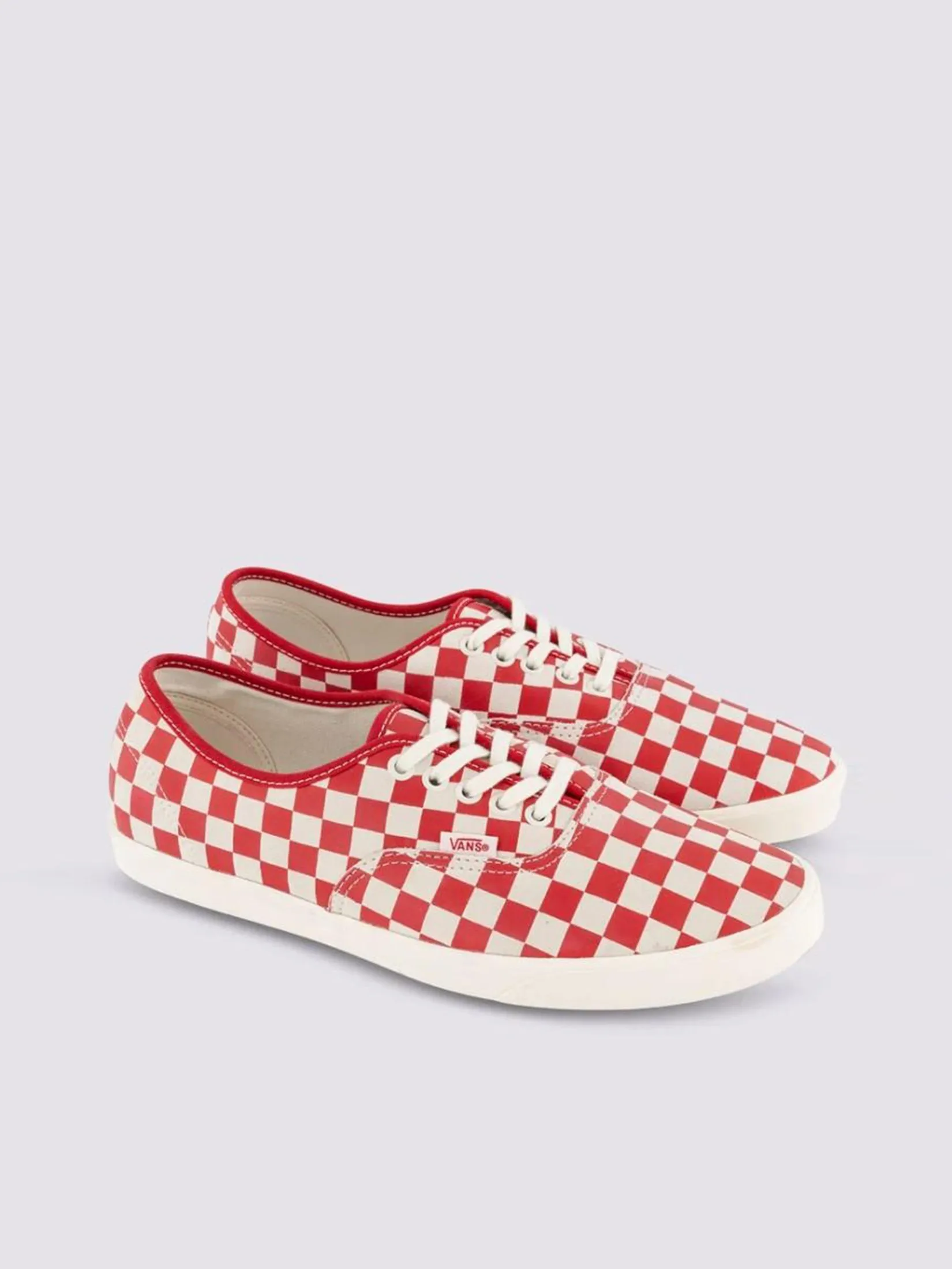 VANS Unisex Sneakers Authentic Lowpro - Checkerboard Red