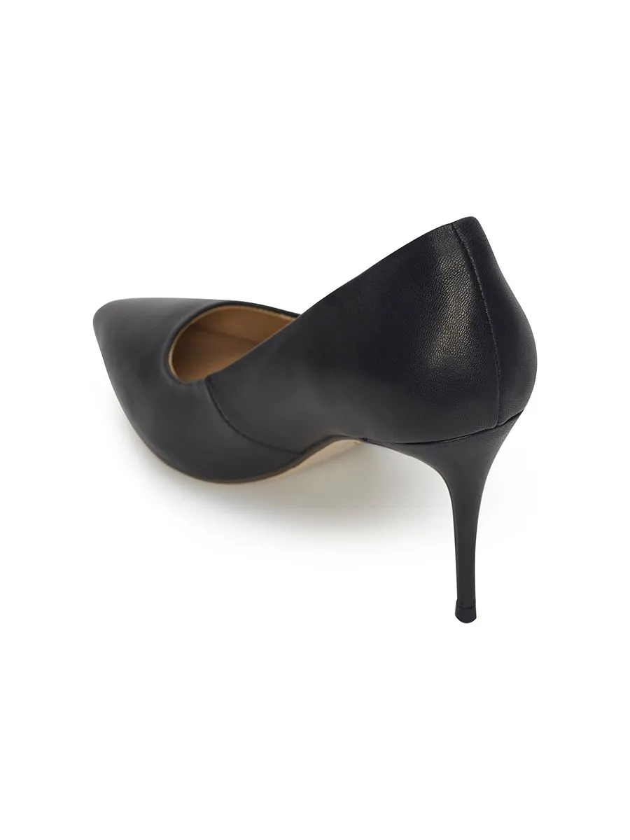 SHU WOMEN  CELEB HEELS 3.5" IN MILAN - MATTE BLACK