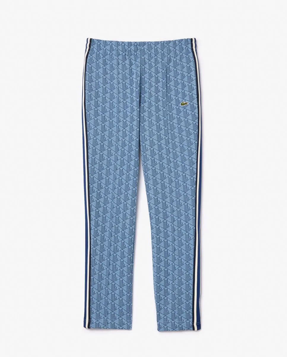 LACOSTE Paris Monogram Sweatpants Blue