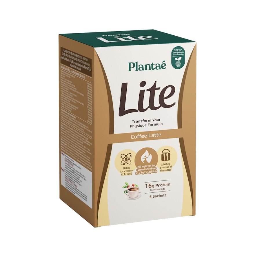 Plantae Lite Plant Protein Coffee Latte 5 Sachet/Box