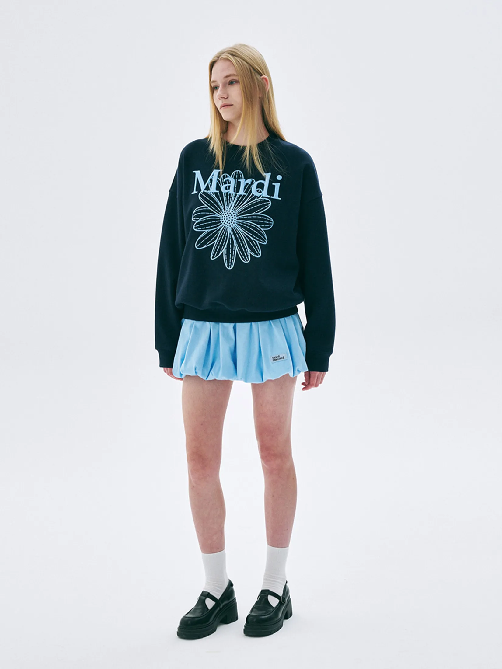 MARDI MERCREDI Volume Mini Skirt Sky F