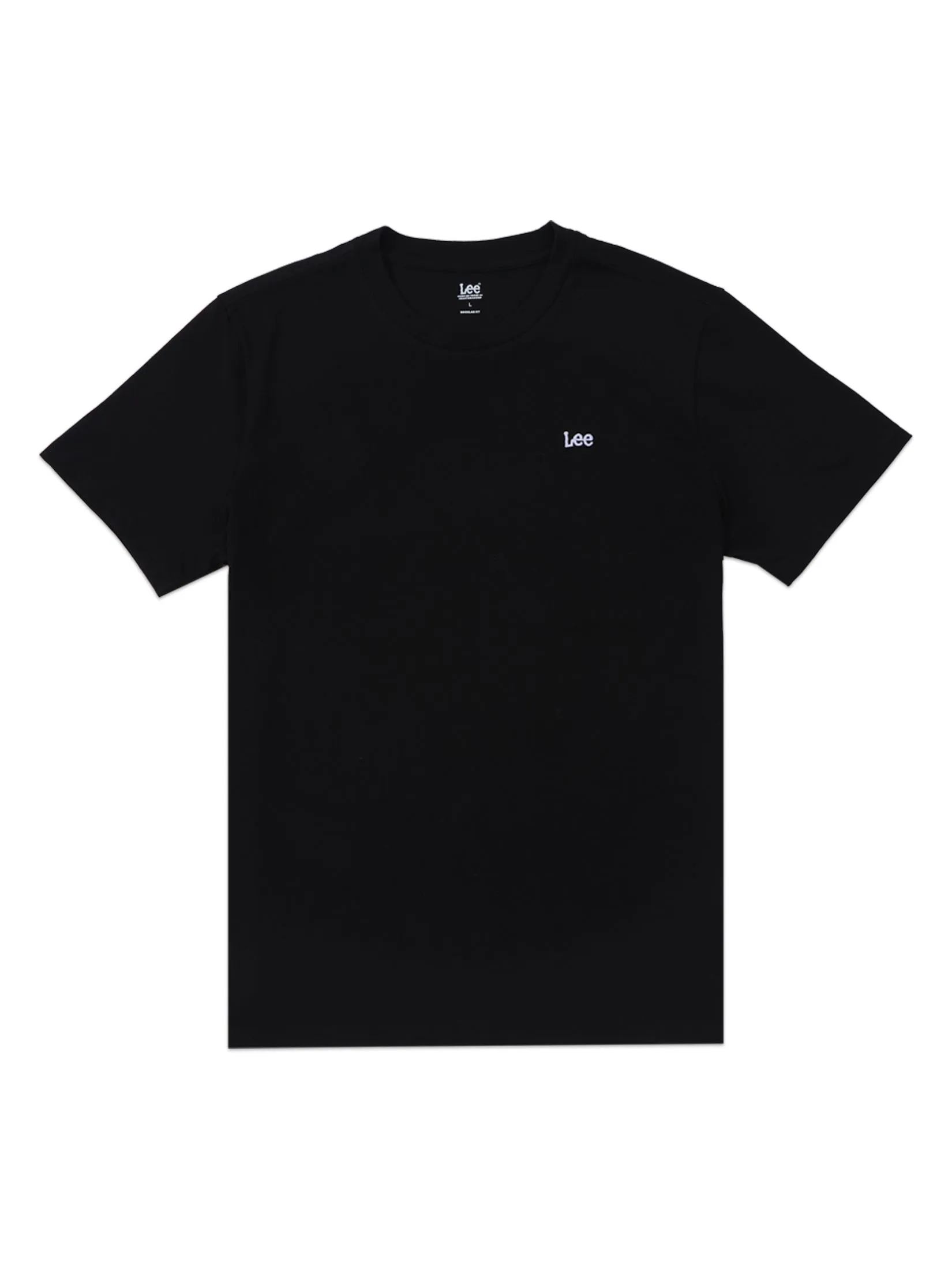LEE Men's Tee Short Sleeve Regular Fit Black Size - L
