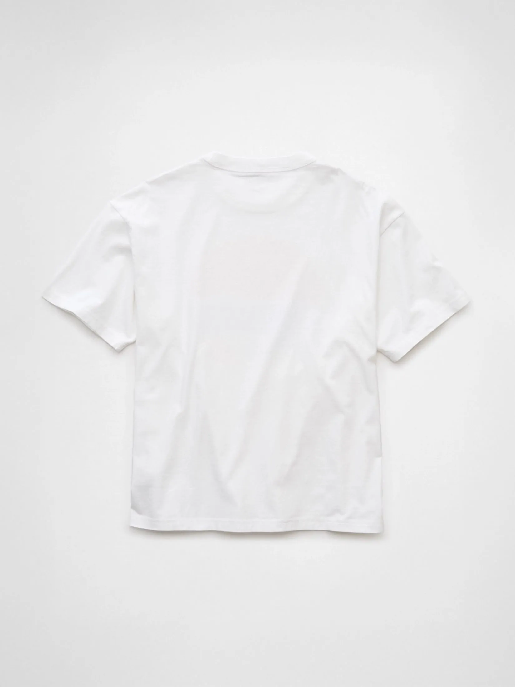 AMERICAN EAGLE MEN G SS SP2 RELAXED SET IN TEE- PC DYE + SERIOUSLY SOFT 100 WHITE