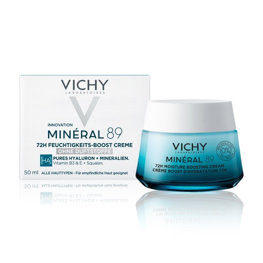 Vichy Mineral 89 72H Moisture Boosting Cream 50 ml. Hyaluronic Acid for All Skin Type