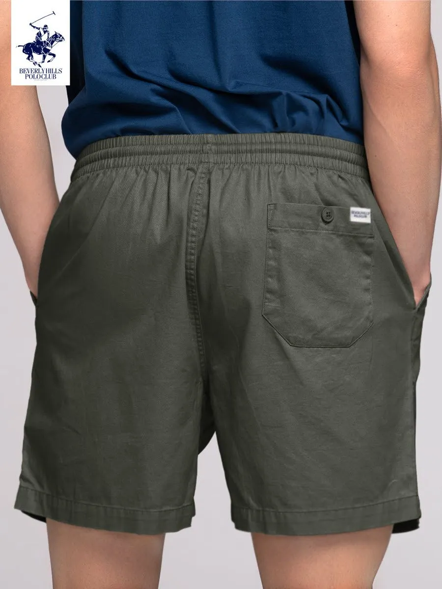BEVERLY HILLS POLO CLUB Army Green Unisex Sport EZY Shorts Model BS2J028