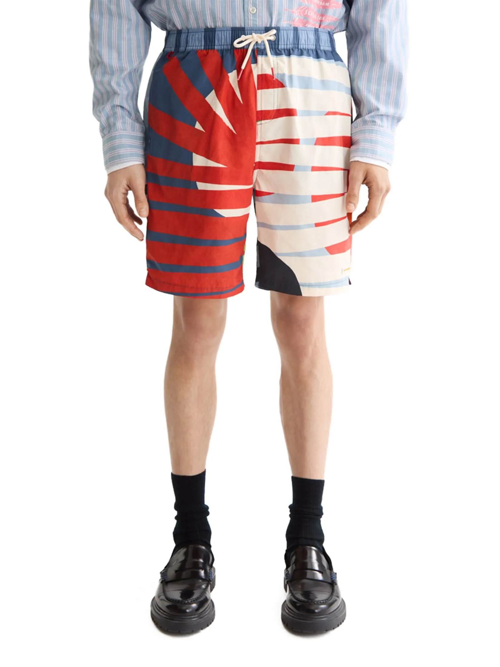 SCOTCH&SODA Men Swim Shorts Printed Longer-Length