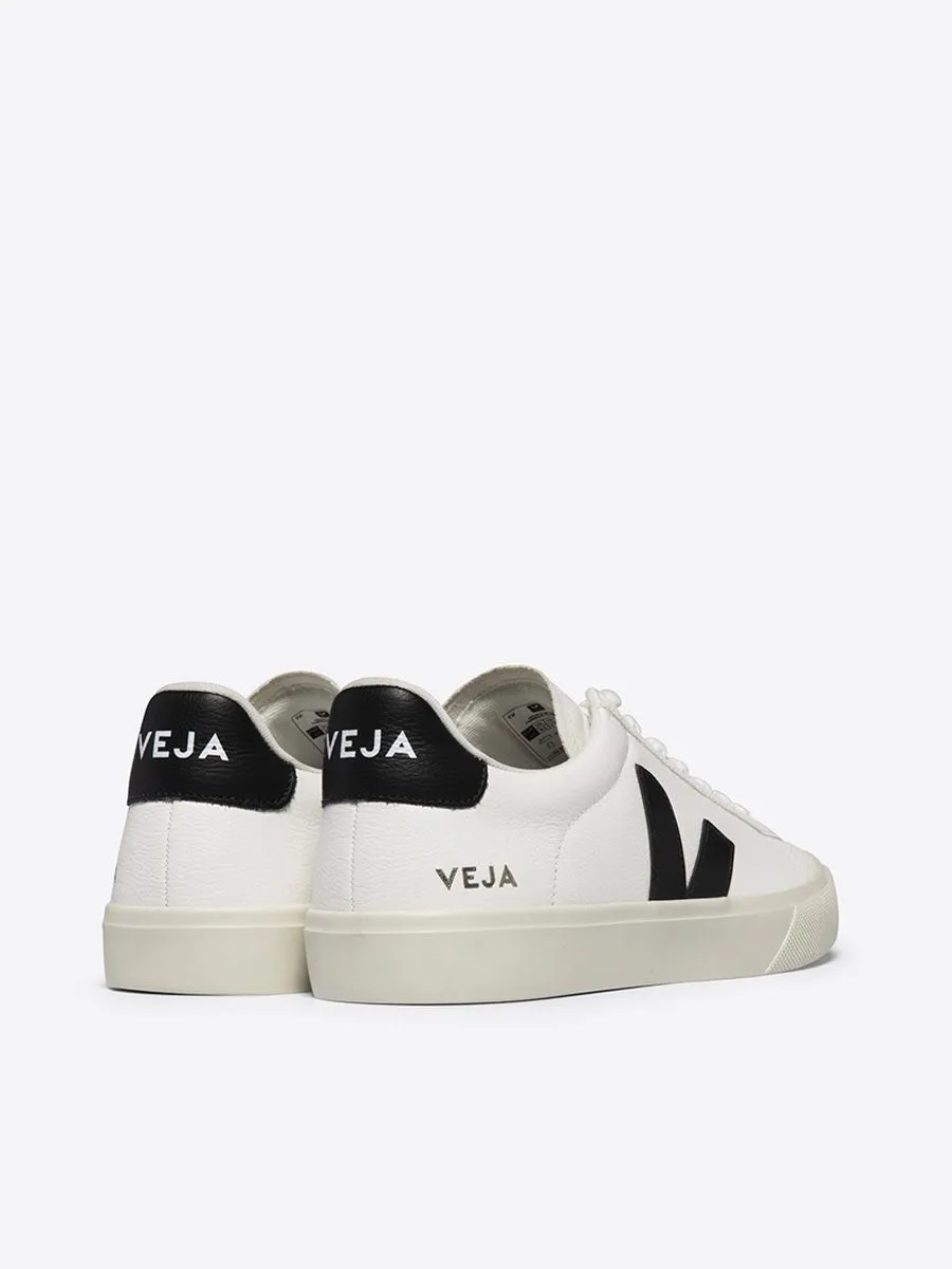 VEJA Women Sneaker Campo Chromefree Leather Extra White Black