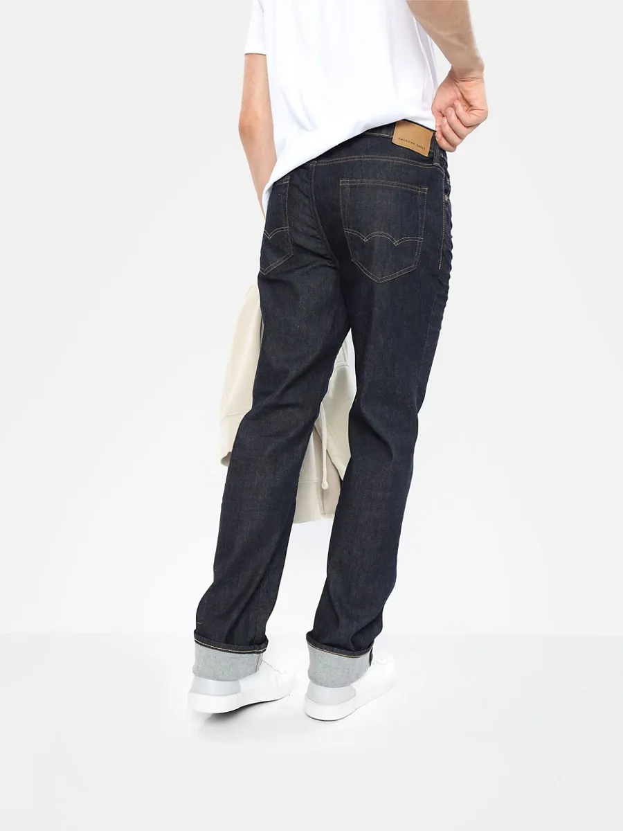 AMERICAN EAGLE MEN INTL EXCLUSIVE DARK CLEAN ORIGINAL STRAIGHT 896 DARK WASH
