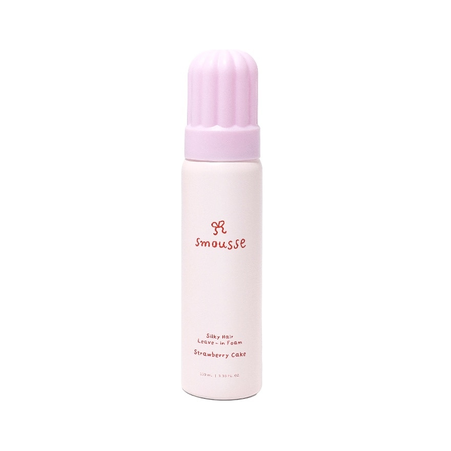 Smousse Silky Hair Leave-In Foam Strawberry Cake 100 Ml. - Pink