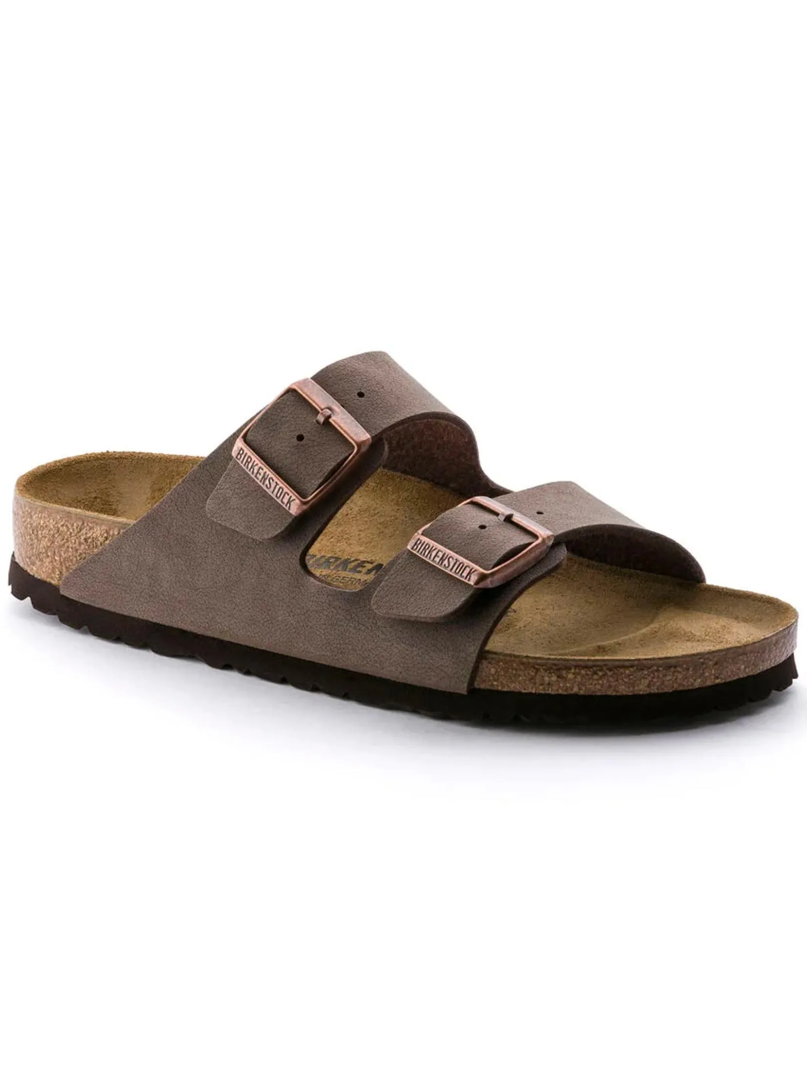BIRKENSTOCK UNISEX SANDALS ARIZONA BIRKO-FLOR NUBUK MOCHA