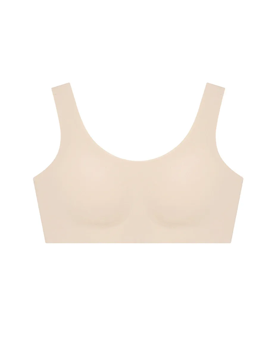SABINA [Online Exclusive]  Soft Collection Seamless Wireless Bra - Dark Skin