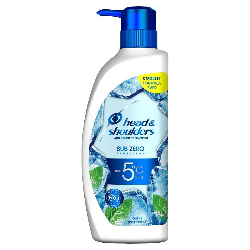 HeadShoulders Shampoo Anti Dandruff Sub Zero Sensation 370 Ml. แชมพูขจัดรังแค