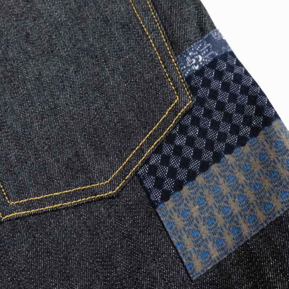 BLACK SHEEP JEANS Dark Blue Straight Fit Jeans 14oz. BSRF-M-ST202