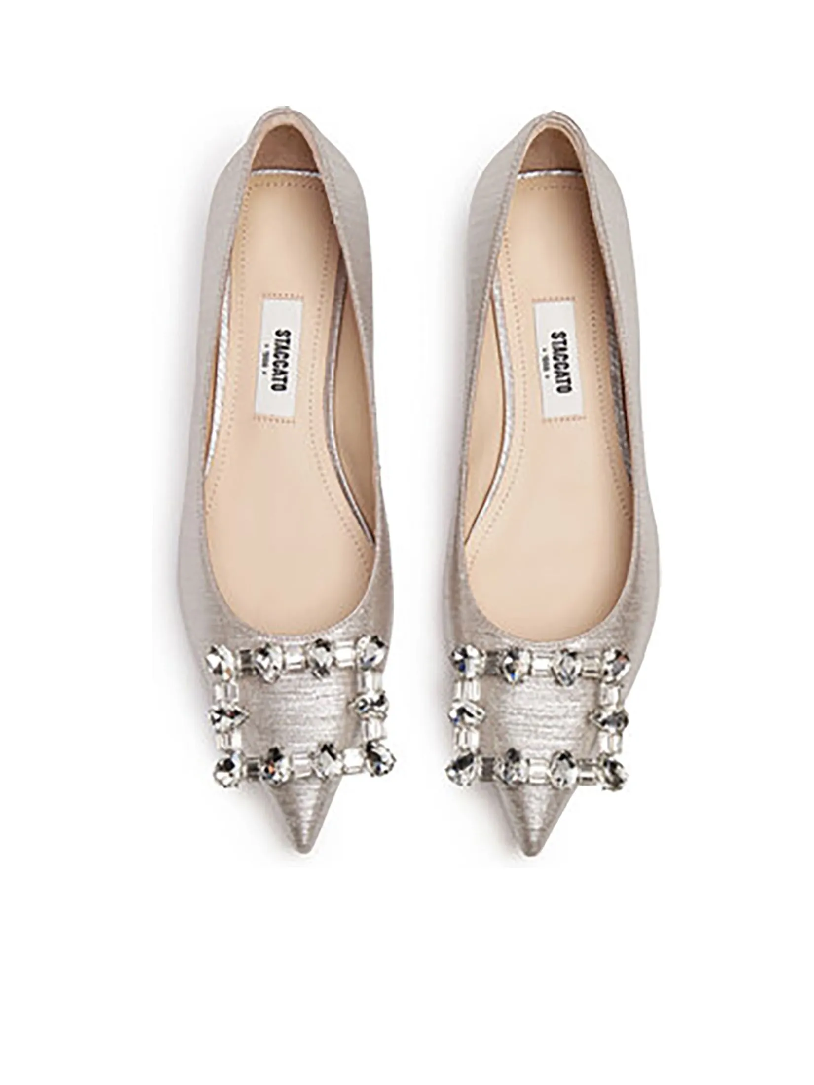 STACCATO Women Pumps Crystal Buckle Gold