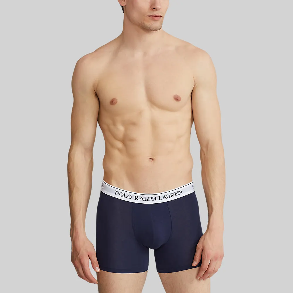 POLO RALPH LAUREN Underwear BOXER BRIEFS-Stretch Cotton Boxer Brief 3-Pack MAPOUND01720094 410 NAVY-410