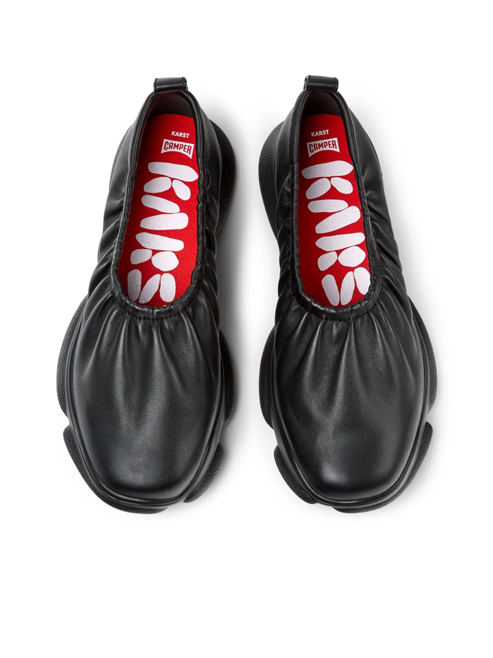 CAMPER Women Ballerina Shoes Karst Black
