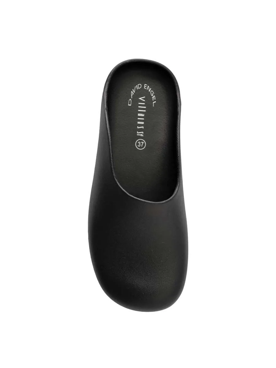 VILLAINS SF ADMIRE Platform Clogs BLACK