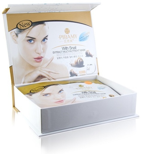 Тканевая омолаживающая маска со слизью улитки Pibamy Belov 1 или 10 шт