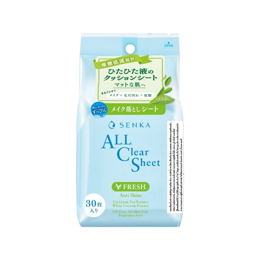 Senka A.L.L. Clear Sheet Fresh 30'S