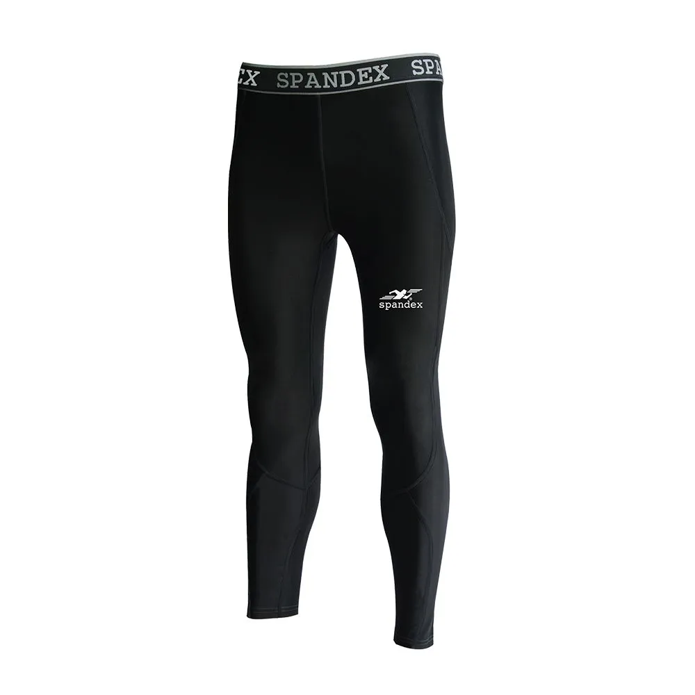 SPANDEX Black/Black-LP002-Compression Long pants